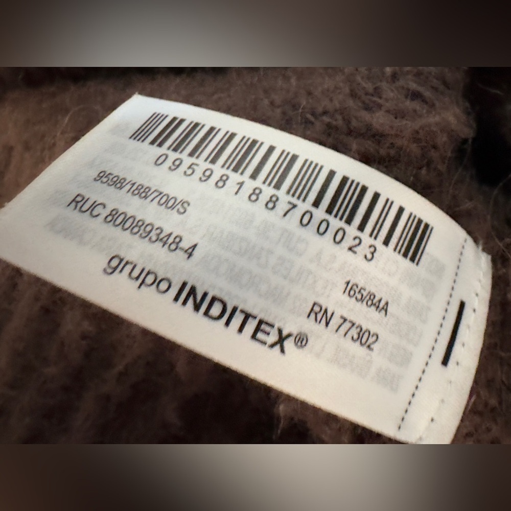 ZARA | EUC Wool Blend Soft Brown Cropped Turtleneck Sweater (size S) - Picture 11 of 12